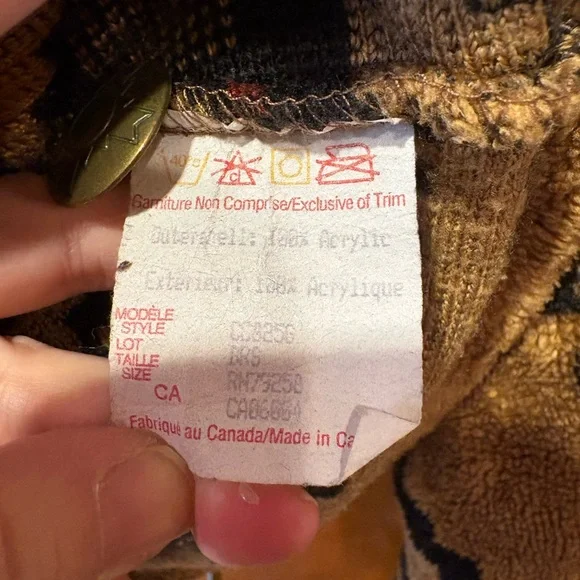 Vintage County Clothing Co Cheyenne Collection Fleece Jacket Southwestern Small - Picture 5 of 5